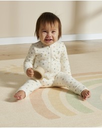Grow Kindly - Warm Zippee Baby Romper in Rainbow Dreaming (0.5 TOG)