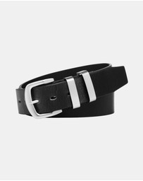 Buckle - Stockman. Australian Made Full Grain Natural Leather Belt. 38mm width.