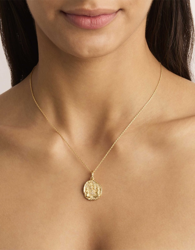 By Charlotte - She Is Gemini Zodiac Necklace