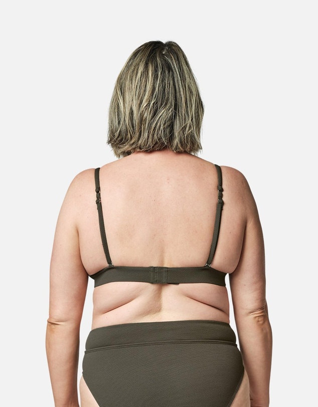 UNE PIECE - Textured Never Say Never Bralette Bikini Top
