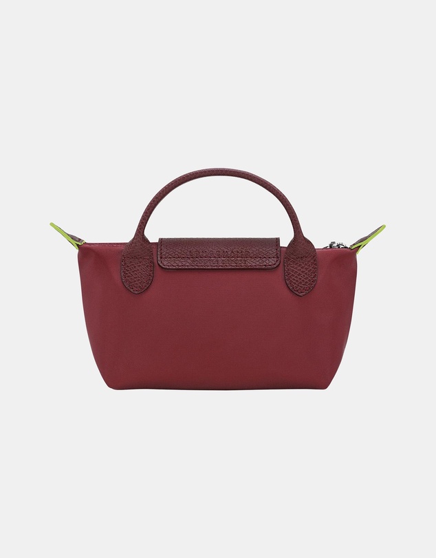 Longchamp - Le Pliage Green Pouch With Handle