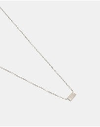 Kirstin Ash - Baguette Birthstone Necklace June Moonstone