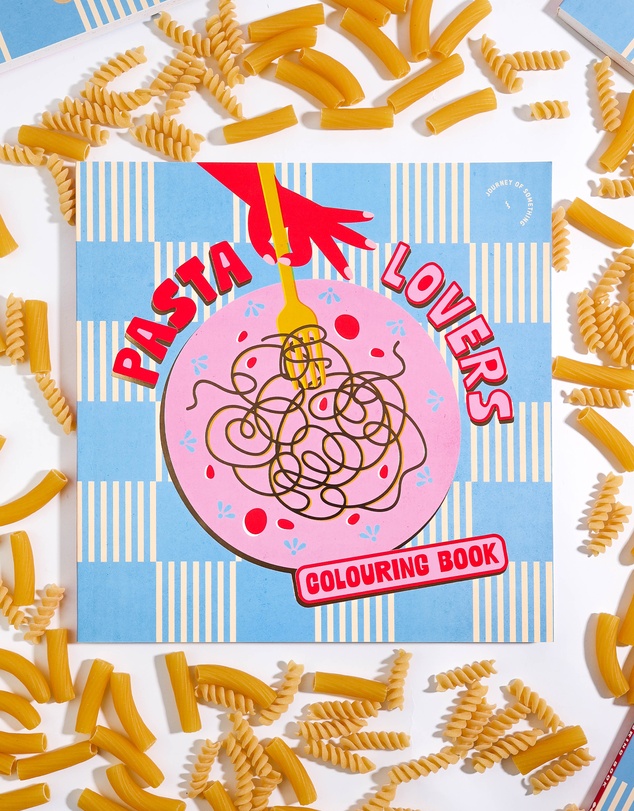 Journey Of Something - Pasta Lovers - Colouring Book