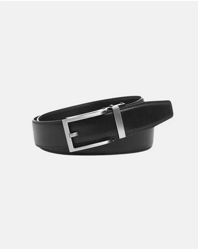 Buckle - Hamilton. Australian Made Auto Leather Belt. 35mm width.