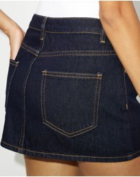 Dazie - Sleek Style Denim Micro Mini