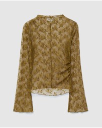 & Other Stories - Long-Sleeve Lace Top
