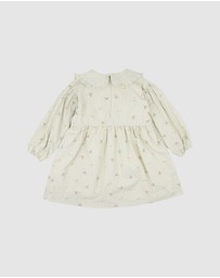 Fox & Finch - Orchard Bloom Emb. Stripe Dress - Kids
