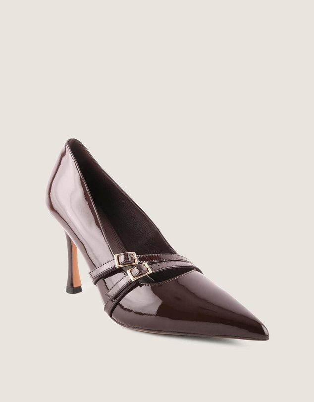 Shelly Shen - Jagger High Heel Pumps Brown Patent