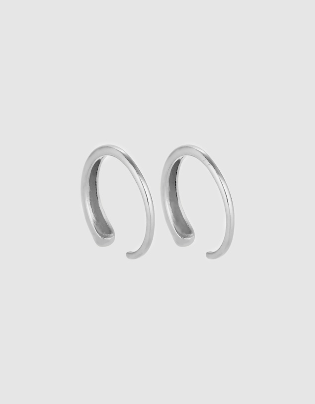 Elli Jewelry - Minimalist Hoop Earrings in 925 Silver