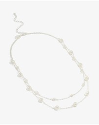 Lovisa - Silver Plated Pearl Layered Necklace