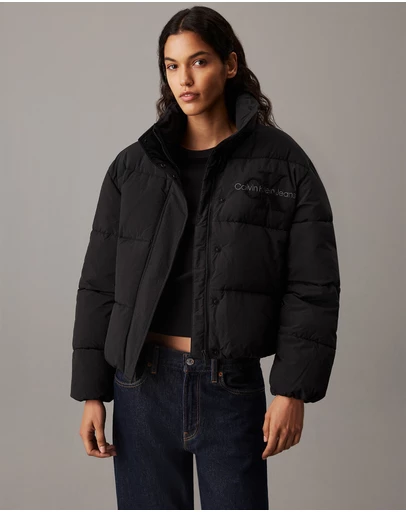 Calvin Klein Jeans - Relaxed Chenille Logo Puffer Jacket