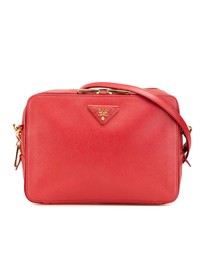 Pre-Loved by Azura Reborn - Pre-Loved prada Saffiano Leather Crossbody Bag with Adjustable Strap and Zip Closure