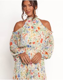 Petal & Pup - Hilary Pleated Maxi Dress - Garden Floral