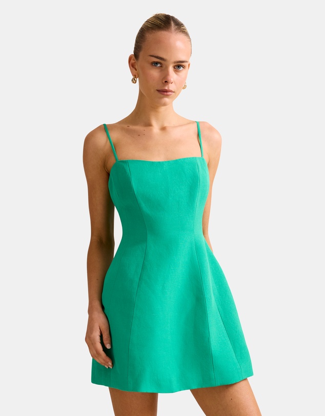 Forever New - Maura Structured Linen Mini Dress