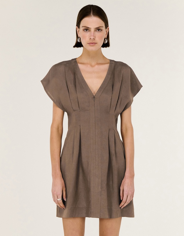 Staple the Label - Evian Deep V Mini Dress