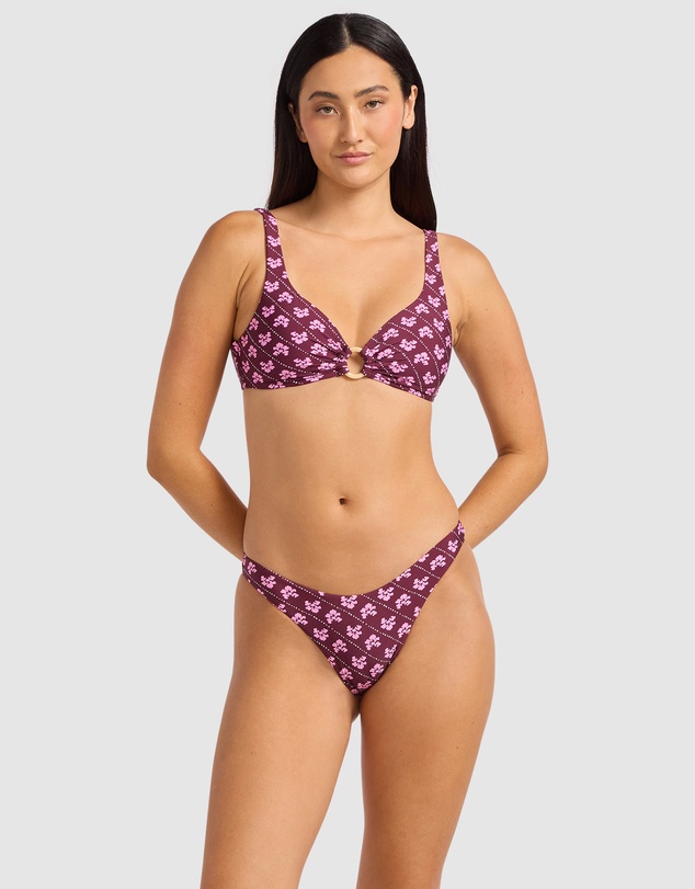 Seafolly - Batik Bloom High Cut Bikini Bottom