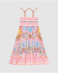 Camilla - Shirred Maxi Dress With Tie Shoulder - Kids-Teens