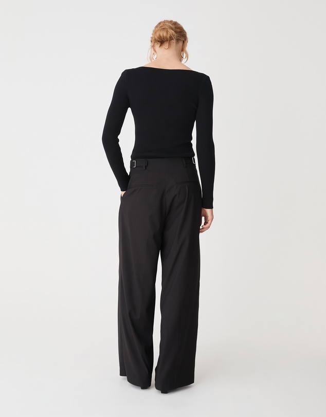 Forcast - Logan Button Keyhole Rib Knit