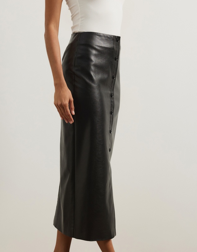 Atmos&Here - Laura Leather Look Pencil Skirt