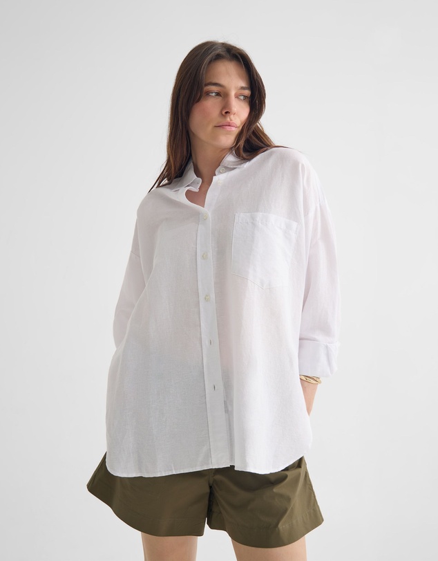 Oxford - Erika Washed Casual Linen Shirt