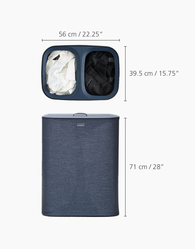 Joseph Joseph - Tota 90L Laundry Separation Basket (Black)