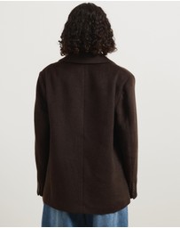 Atmos&Here - Ethel Wool Blend Oversized Blazer