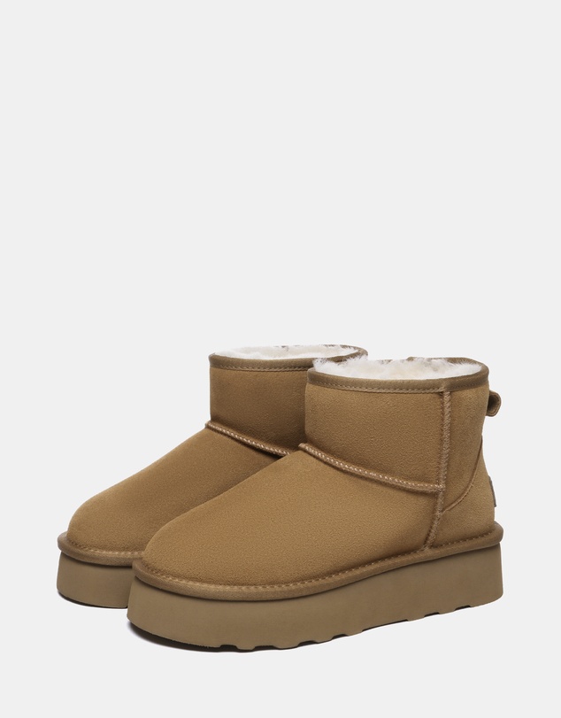 EVERAU - Australian Shepherd Ugg Rommie Platform Cow Suede Upper UGG Boots
