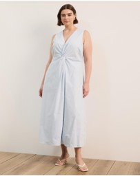 Atmos&Here Curvy - Ida Cotton Poplin Midi Dress