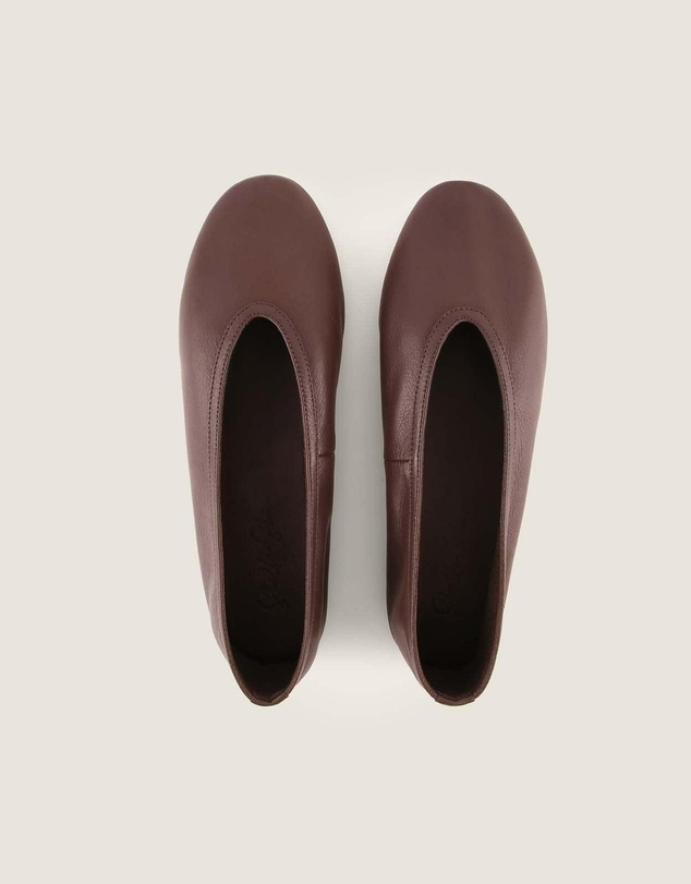 Shelly Shen - Salem Ballet Flats Brown Leather