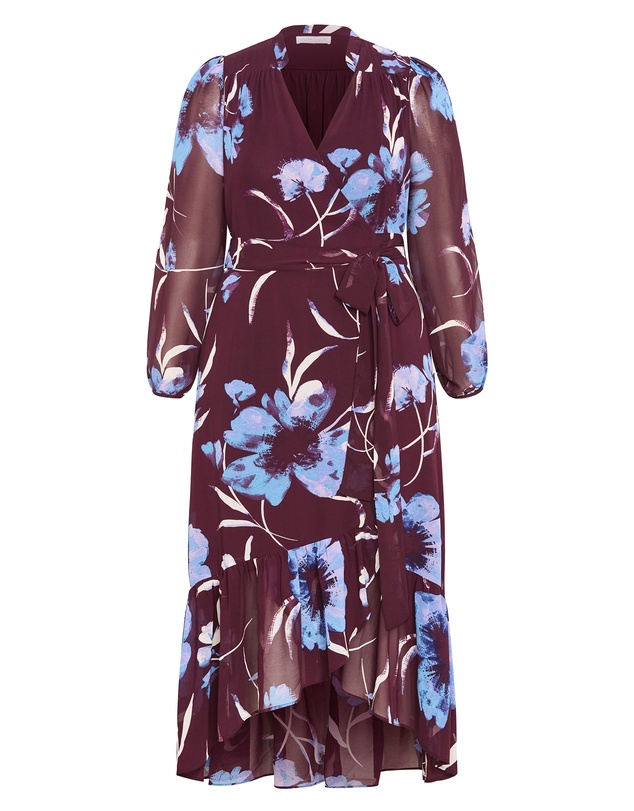 City Chic - Jane Wrap Maxi Dress