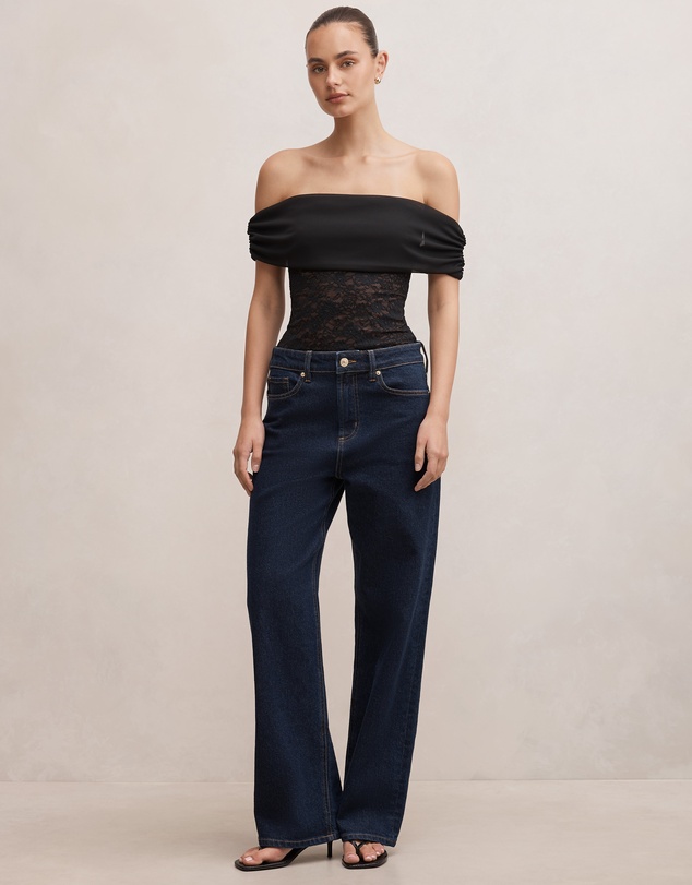 Forever New - Lily Lace Bardot Top