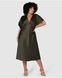 Pink Dusk by Curve Project - Wanting More Midi Dress