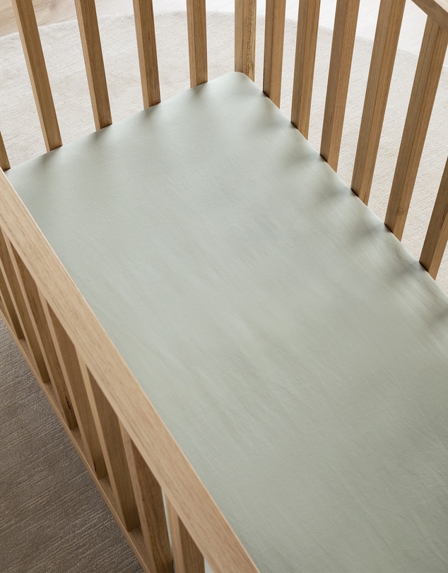Sheet Society - Eve Linen Cot Fitted Sheet
