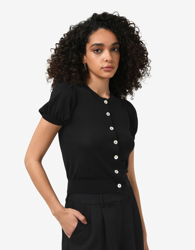 Forcast - Cindy Puff Sleeve Cardigan