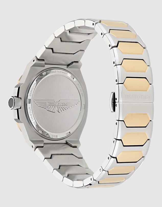 Aston Martin - GPQ 42mm Bertelli Green Dial Two-Tone Stainless Steel Bracelet Watch
