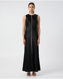 Third Form - Crush Contrast Bind Maxi Tank Dress