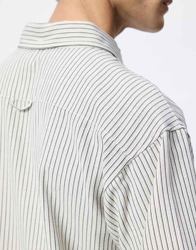 S Double - Line Stripe Classic Short Sleeve Shirt
