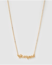 Izoa - Scorpio Written Star Sign Necklace