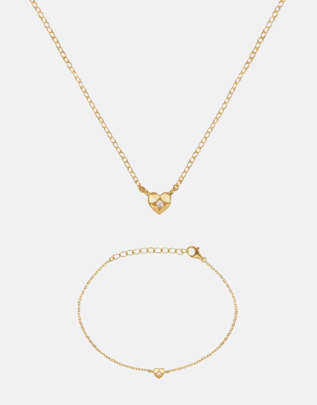 SAINT VALENTINE - The Mini Heart Duo Set - Gold