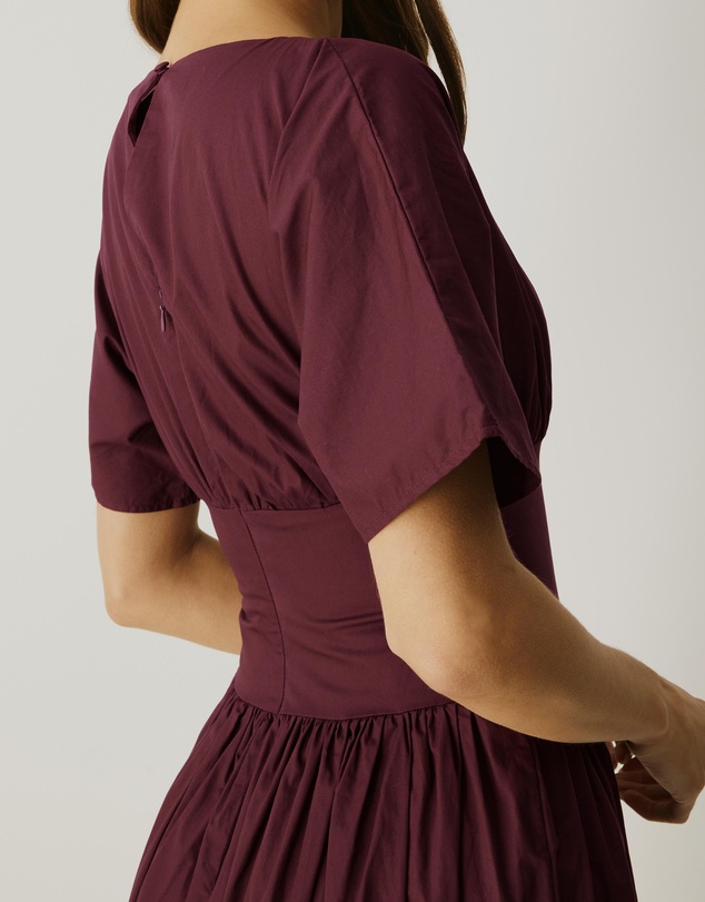 Atmos&Here - Nicky Cotton Poplin Midi Dress
