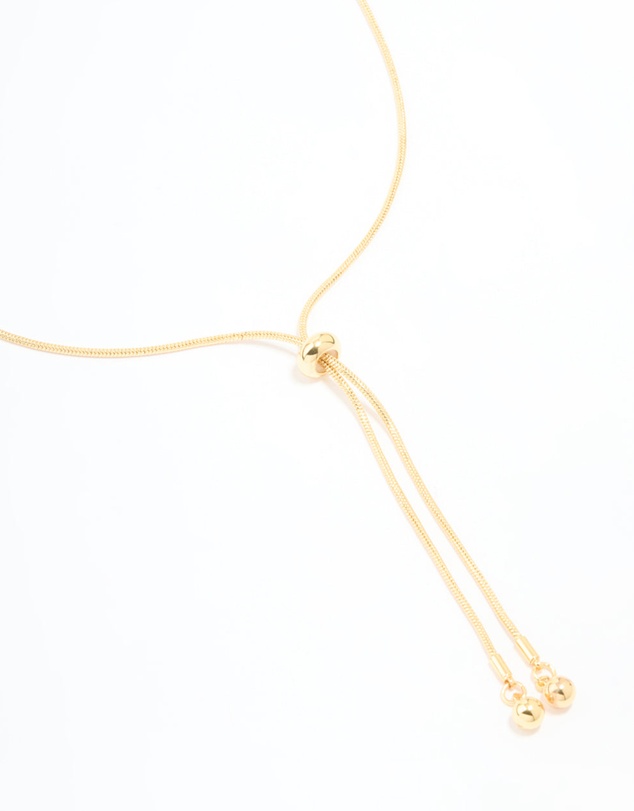 Lovisa - Gold Plated Adjustable Toggle Y-Necklace