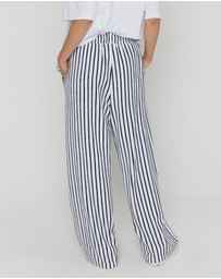 ALEXANDRA - Jojo Pants Navy Stripe