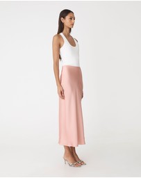 Forcast - Valeria A-Line Satin Skirt