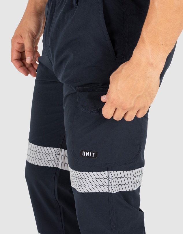 UNIT Workwear - UNIT Mens Flexlite Reflective Utility Pants.