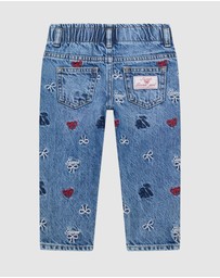 GUESS - Embroidered Denim Pants