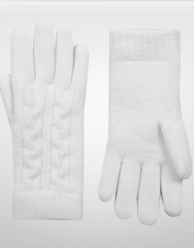 DENTS - Cable Knit Yarn Lined Gloves Warm