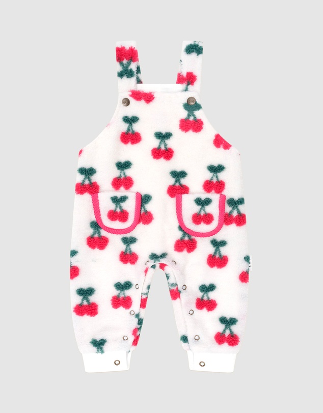 Huxbaby - Very Cherry Sherpa Overalls - Babies-Kids