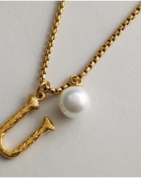 Zahar - Pearl Letter U Necklace