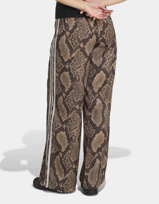 adidas Originals - SATIN SNAKE PRINT WIDE LEG TRACK PANTS Womens