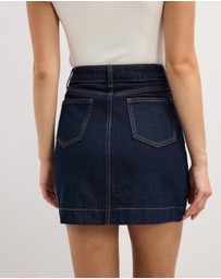 The Fated - Asha Denim Mini Skirt